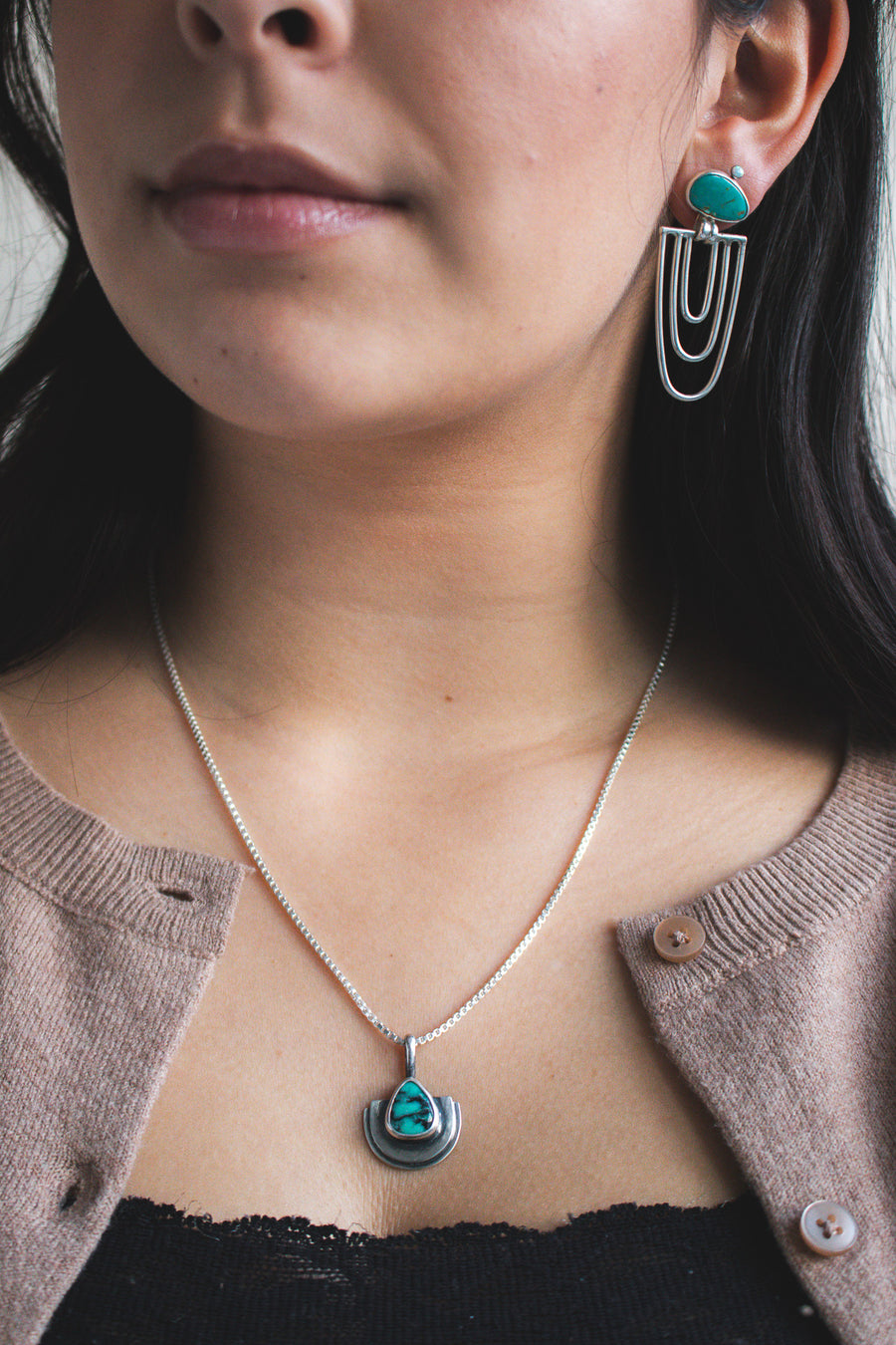 Sonoran Gold Turquoise Cleo Earrings no.1