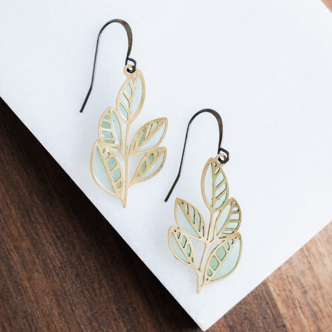 Whorl Stained Glass Earrings