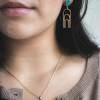 Sonoran Gold Turquoise Archway Earrings