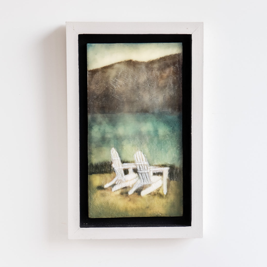 Morning Walk | Encaustic Painting 8.5x13.5
