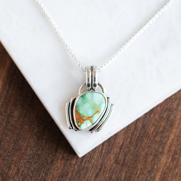Green Royston Turquoise Art Deco Necklace