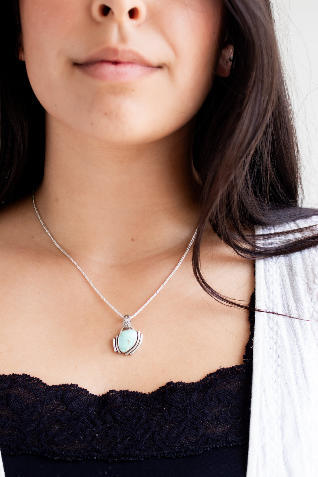 Blue Royston Turquoise Art Deco Necklace
