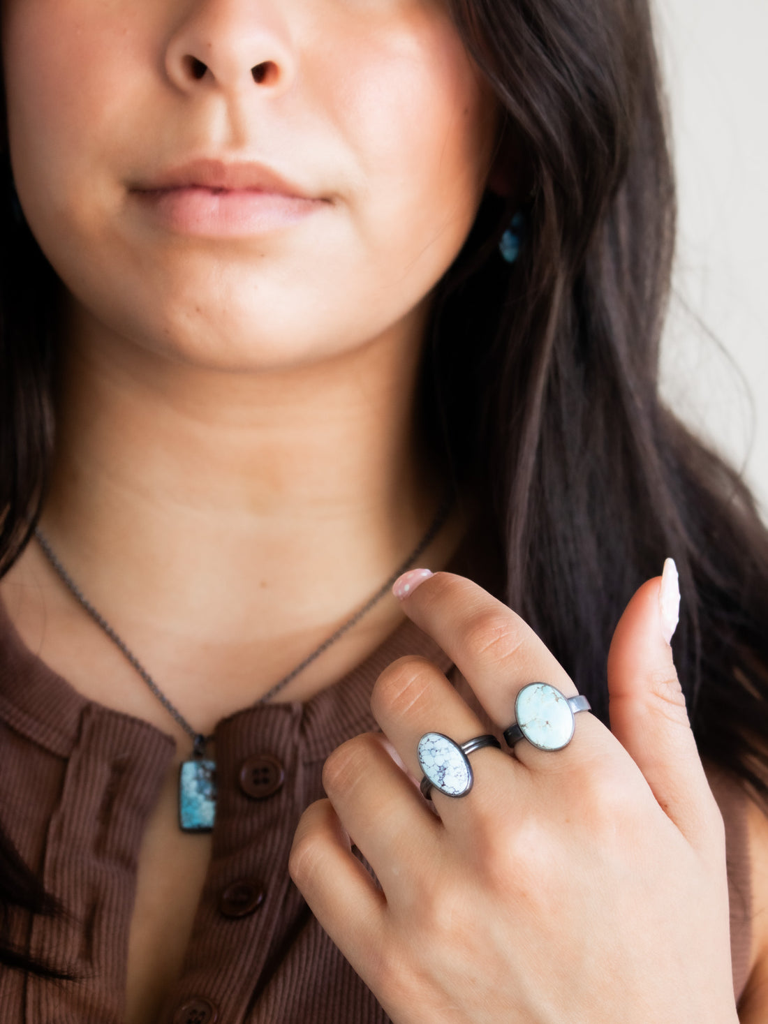 Size 8 | Golden Hills Turquoise Oval Ring no.1