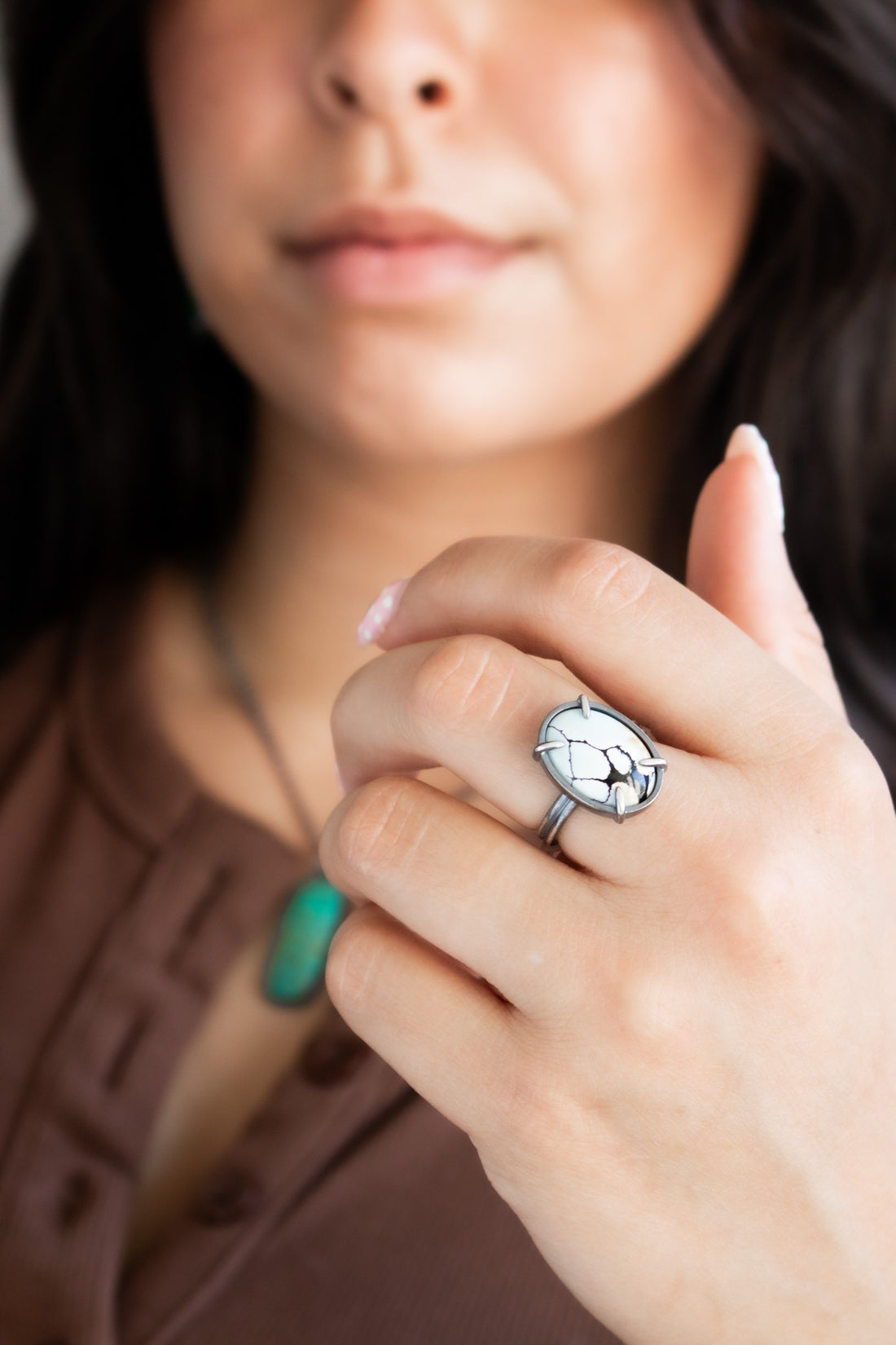 Size 8 | Ivory Creek Variscite Oval Ring