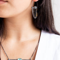 Labradorite Micapalooza Hoop Earrings