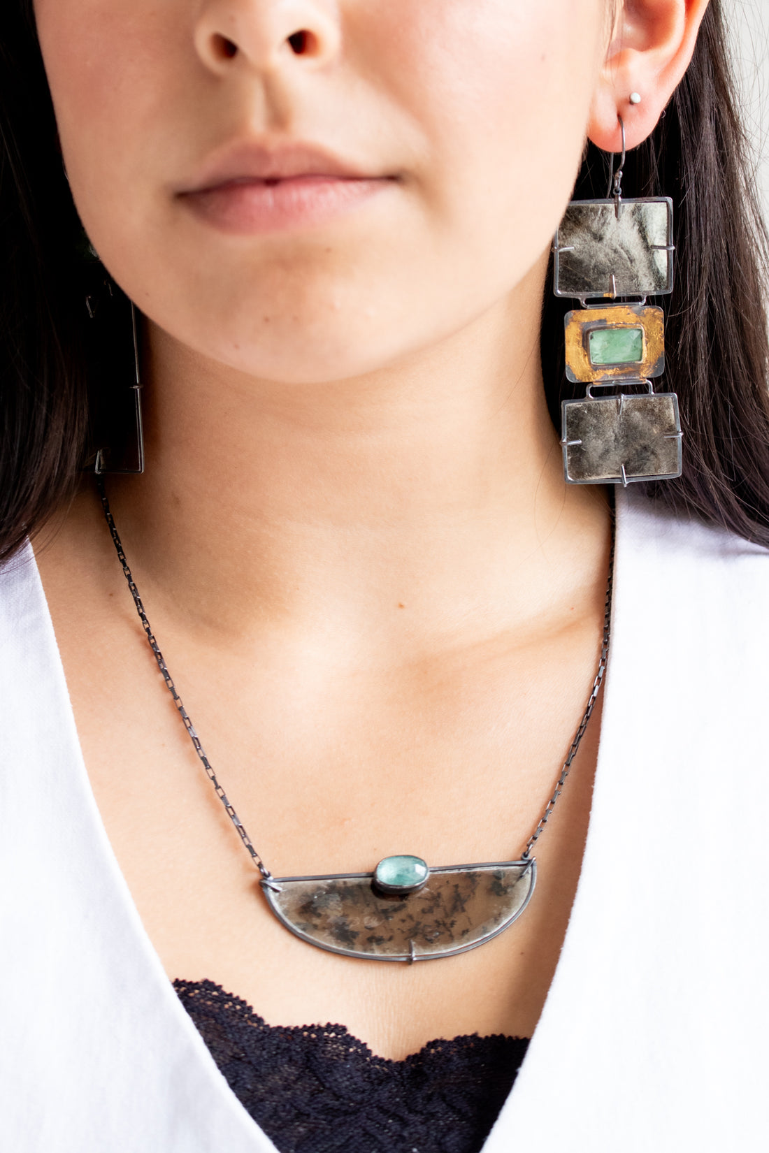 Micapalooza Keum Boo Kyanite Earrings