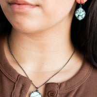 Persian Variscite Oval Necklace