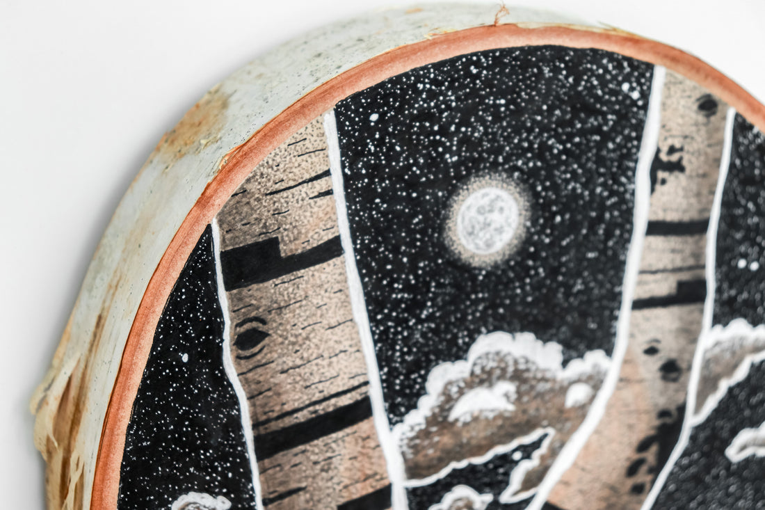 V-Shaped Birch | Drawing on Wood