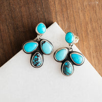 Egyptian Turquoise Dangle Earrings