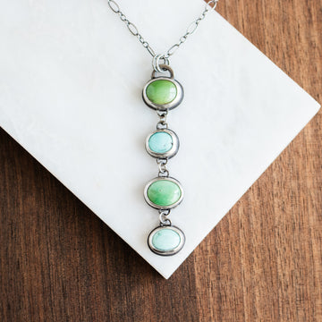 Turquoise Four Stone Necklace