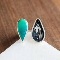 Size 8 | Royston Turquoise Snowdrop Split Ring