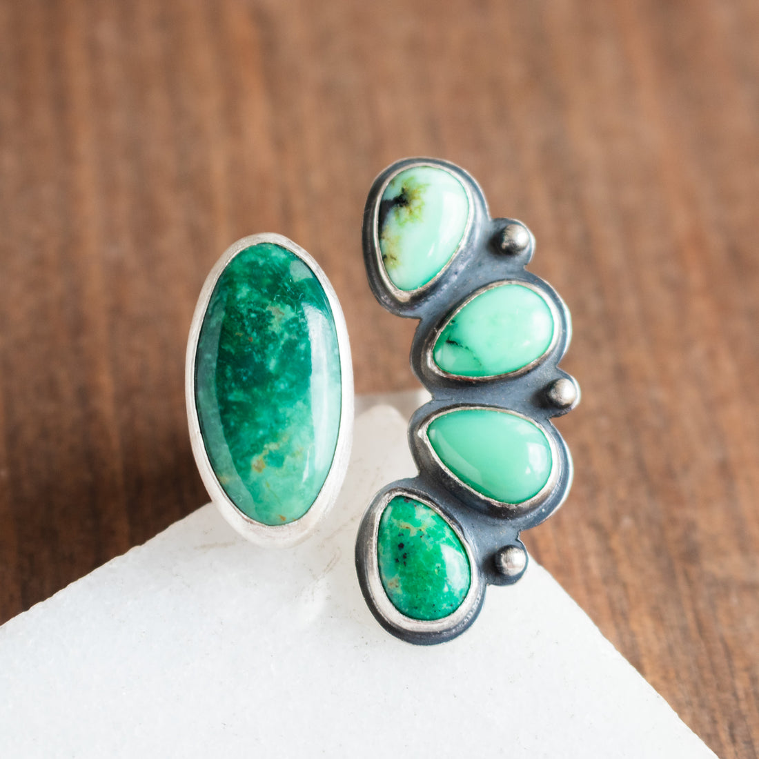 Size 7.5 | New Lander Variscite Split Ring