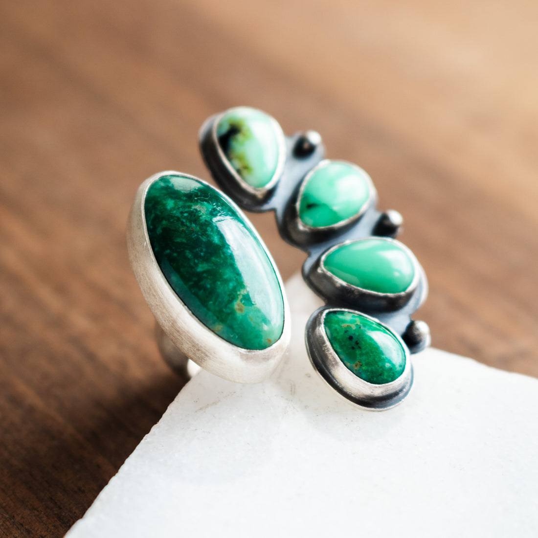 Size 7.5 | New Lander Variscite Split Ring
