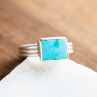 Size 9 | Royston Turquoise Rectangle Ring