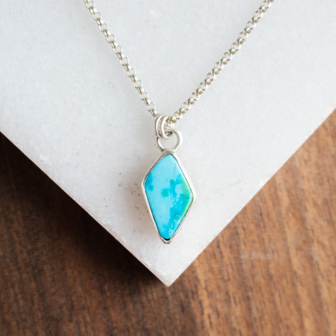Royston Turquoise Small Pendant Necklace