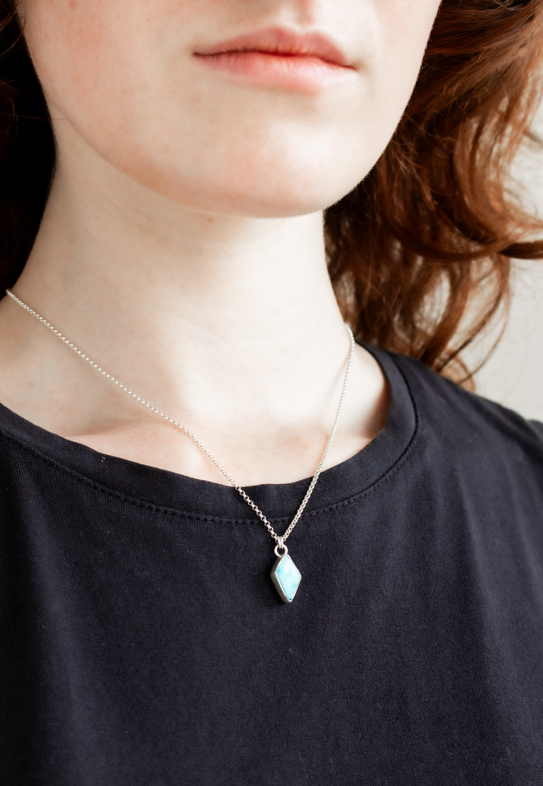 Royston Turquoise Small Pendant Necklace