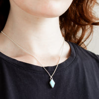 Royston Turquoise Small Pendant Necklace