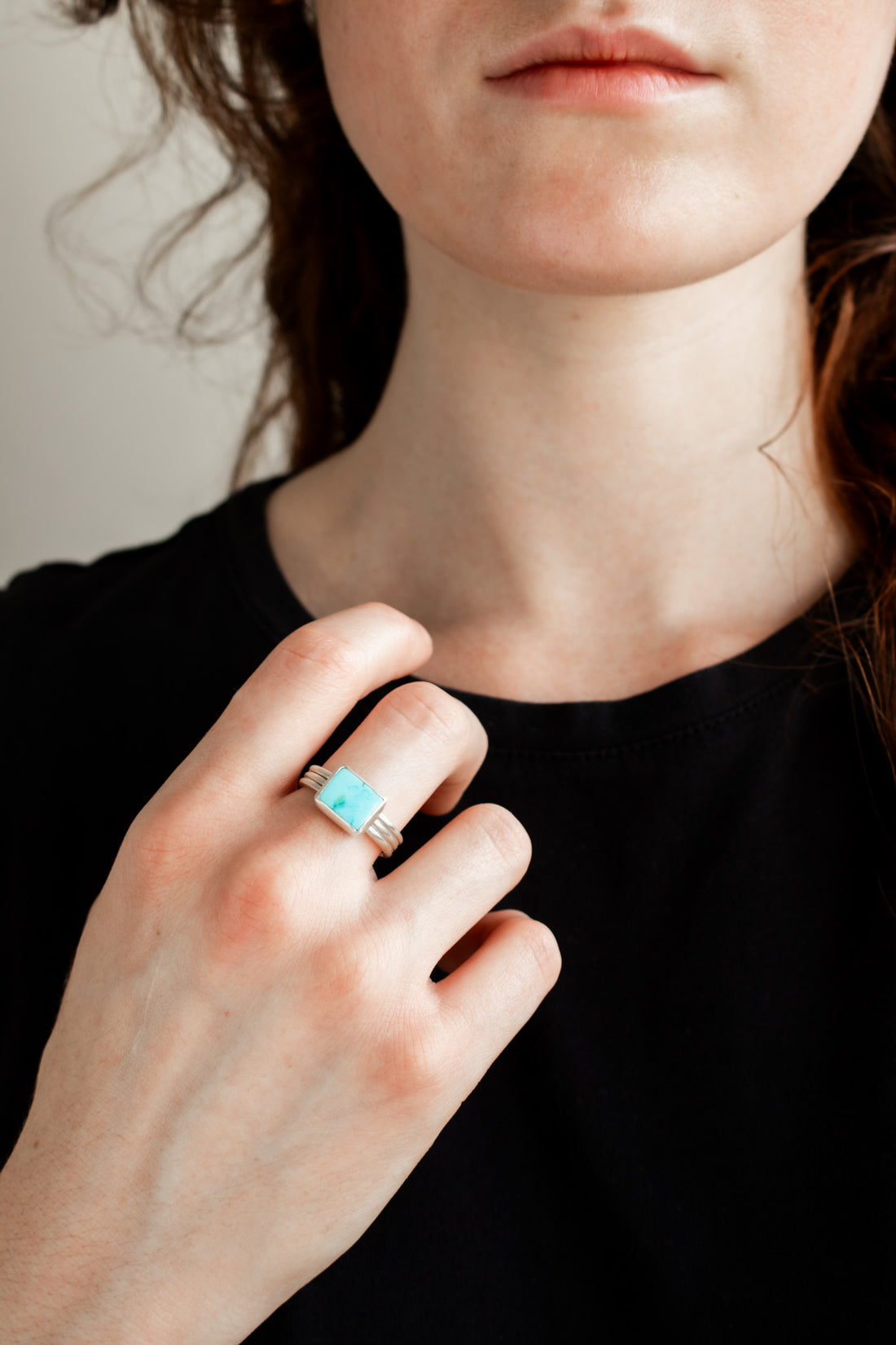 Size 9 | Royston Turquoise Rectangle Ring