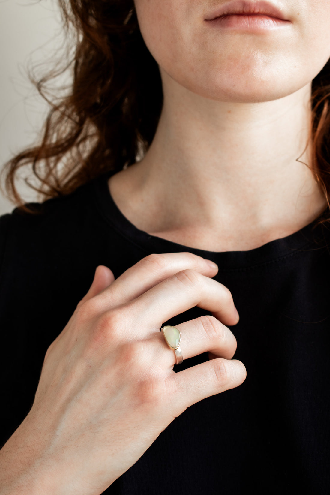 Size 6.5 | Ethiopian Opal 18k Gold Ring