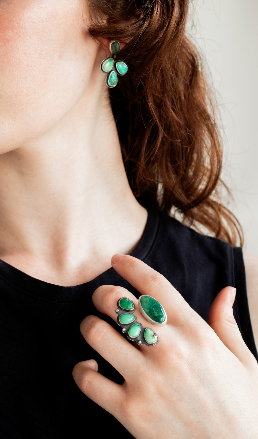 Size 7.5 | New Lander Variscite Split Ring