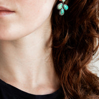 Kyanite & Carico Lake Turquoise Earrings