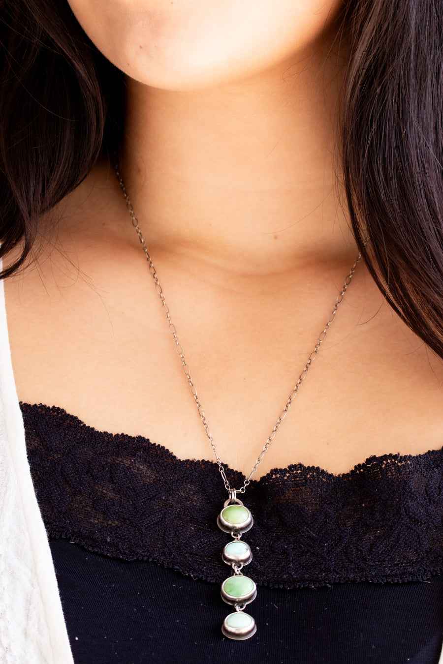 Turquoise Four Stone Necklace