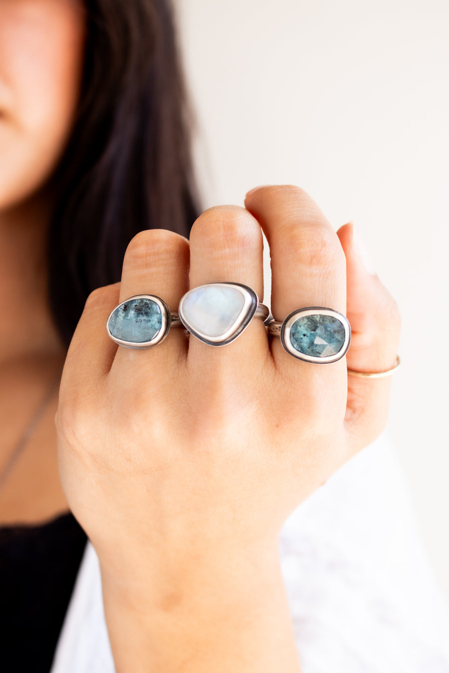 Size 8 | Rainbow Moonstone Ring