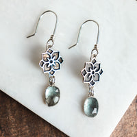 Aquamarine Small Single Meraki Earrings