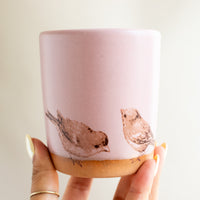 Sparrows Perched Tumbler | Rose
