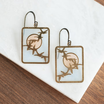 Migration Stained Glass Earrings