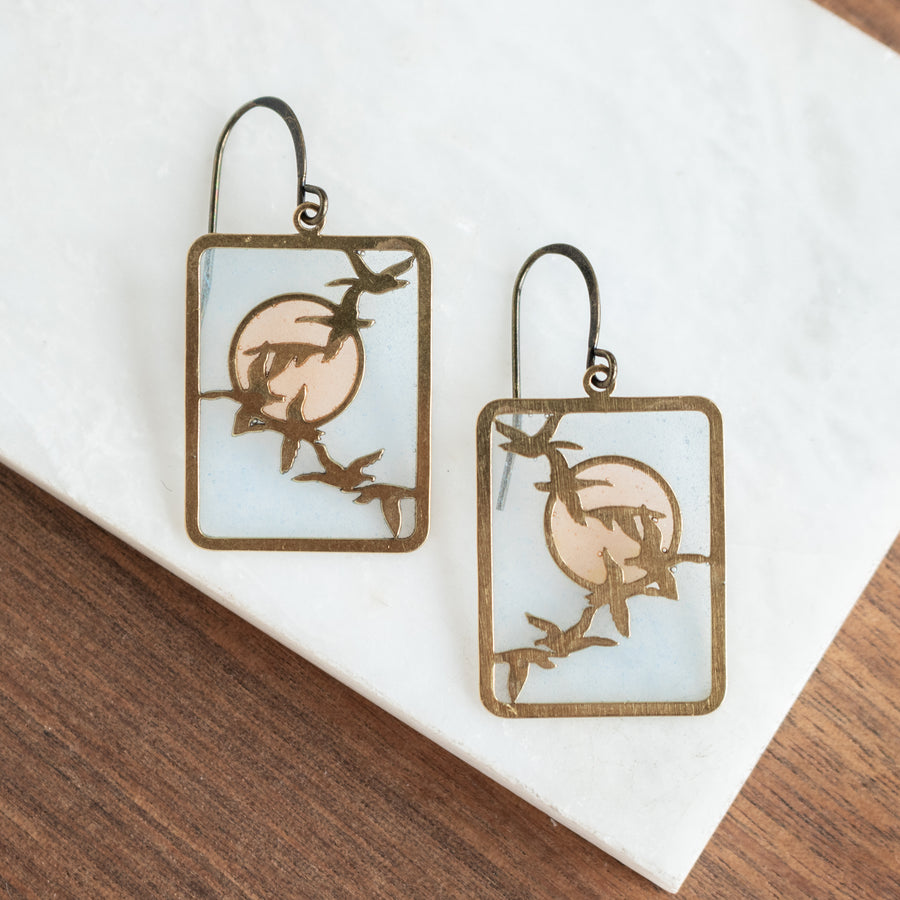 Migration Stained Glass Earrings
