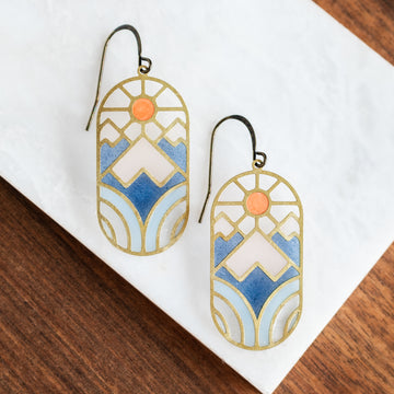 Solstice Stained Glass Earrings