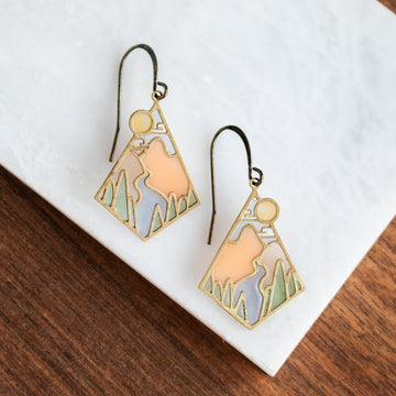 Wild & Scenic Stained Glass Earrings