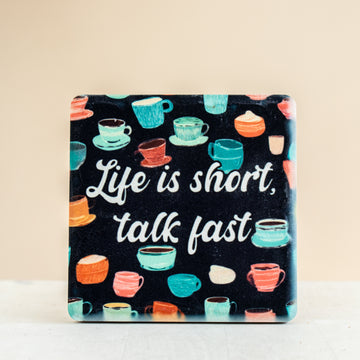 Talk Fast Gilmore Girls Coaster