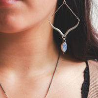 Moonstone Sagitta Earrings