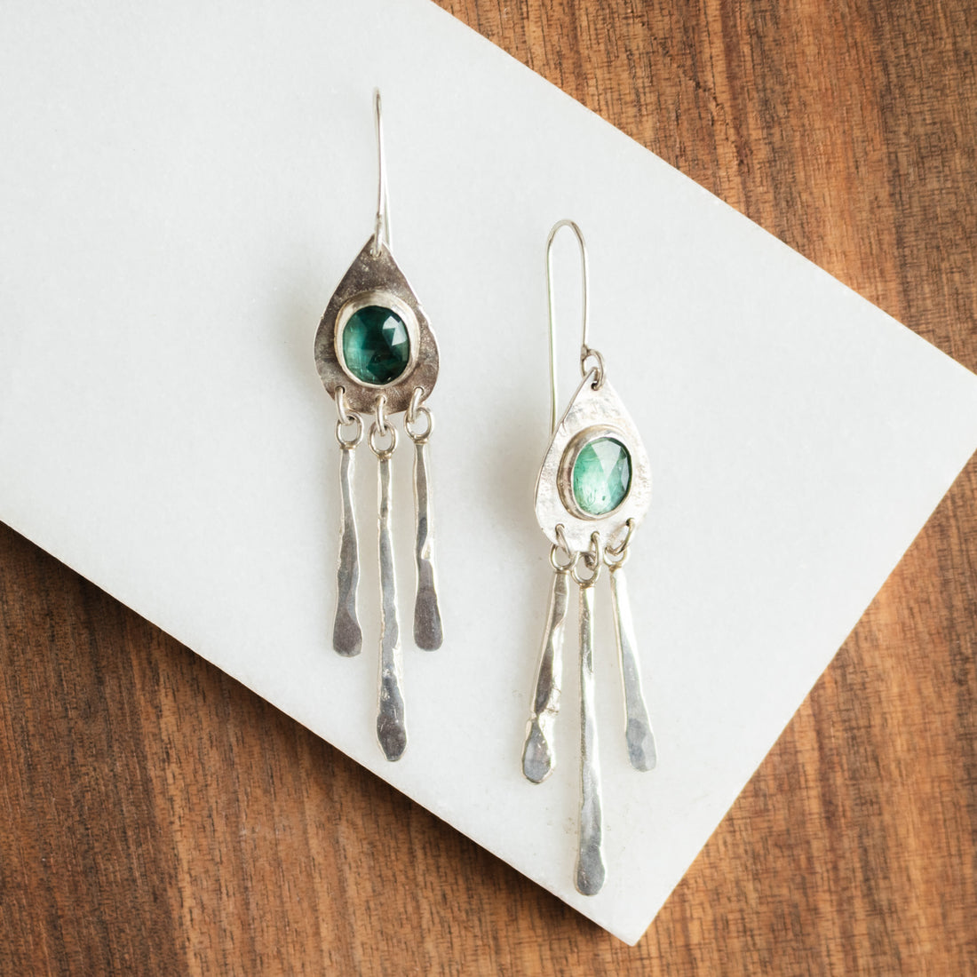 Kyanite Icicle Drip Earrings