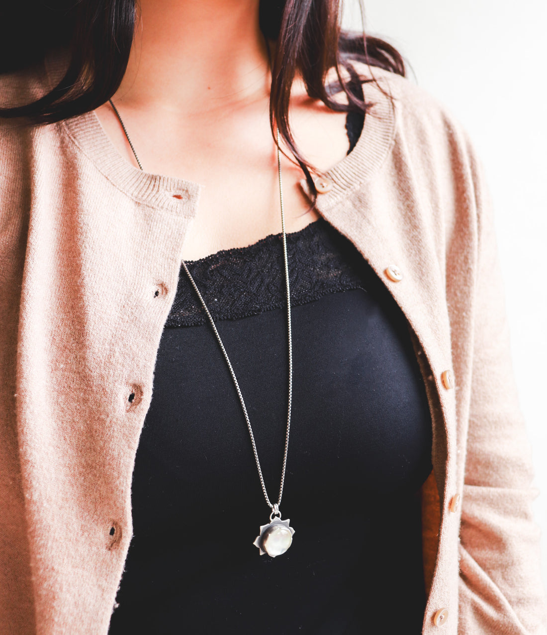 Mother of Pearl Meraki Necklace 30"