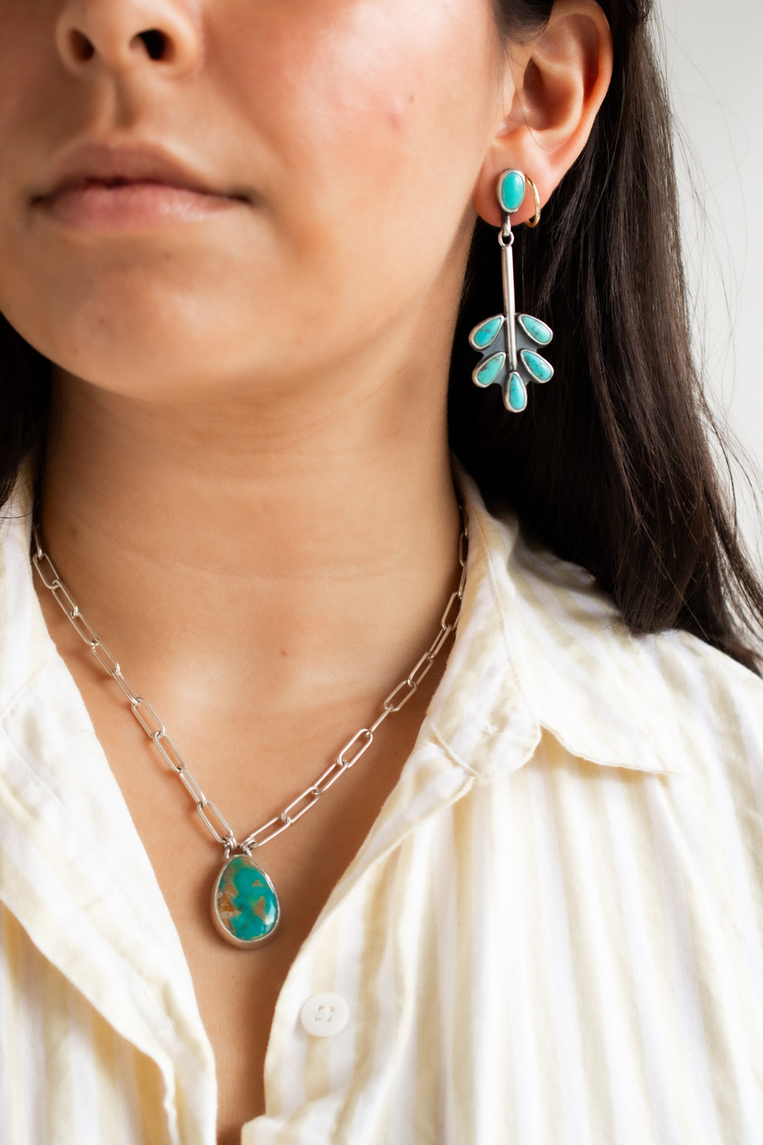 Turquoise Drip Splash! Earrings