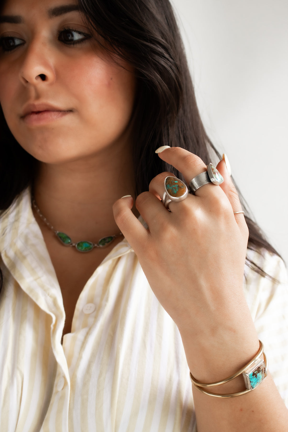 Size 8.25 | Royston Turquoise Teardrop Ring