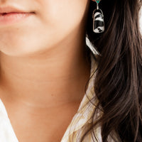 Carico Lake Turquoise & White Buffalo Earrings