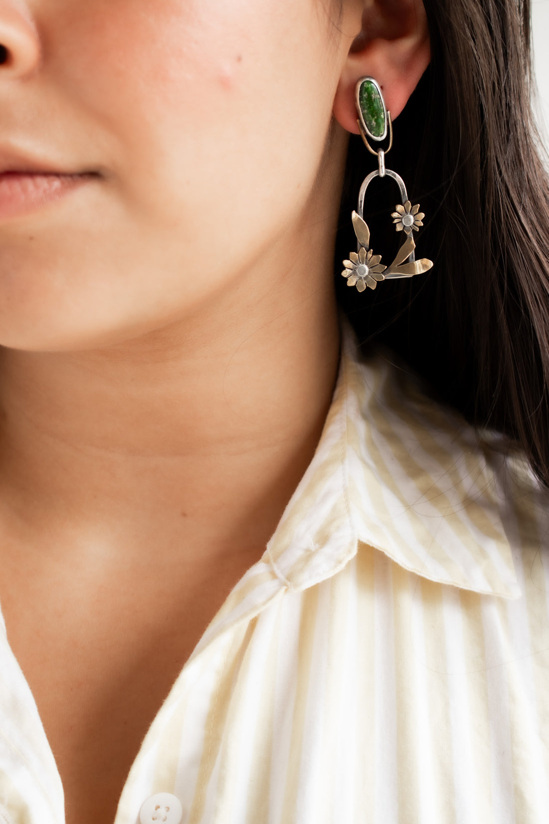 Sonoran Gold Turquoise Bloom Earrings