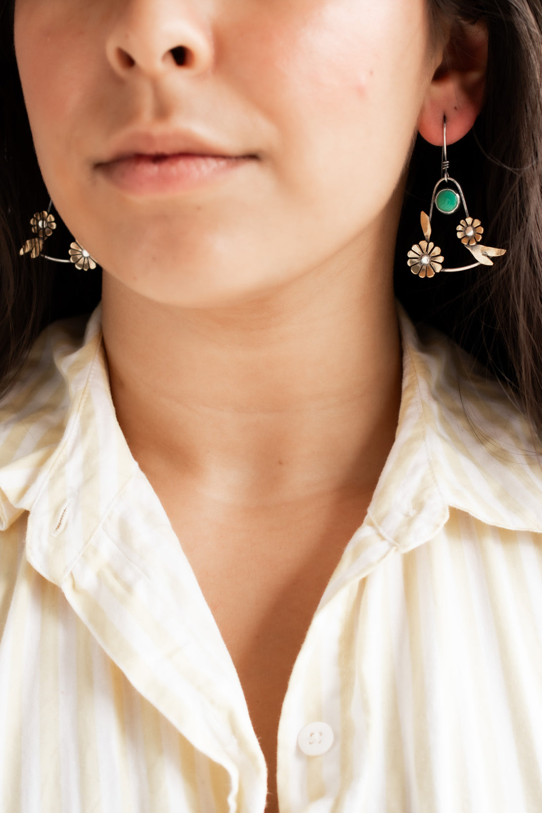 Sonoran Turquoise Bloom Swing Earrings