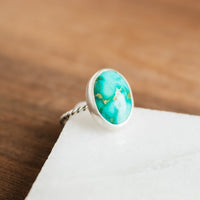 Size 8 | Sonoran Turquoise Oval Ring