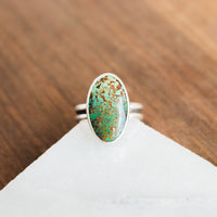 Size 7.75 | Evans Turquoise Oval Ring