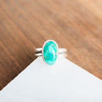 Size 6 | Emerald Valley Turquoise Oval Ring