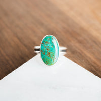 Size 10.25 | Evans Turquoise Oval Ring