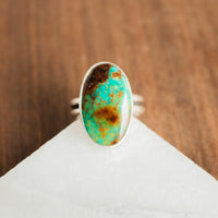 Size 7.75 | Evans Turquoise Oval Ring