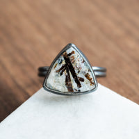Size 7 | Astrophyllite Triangle Ring