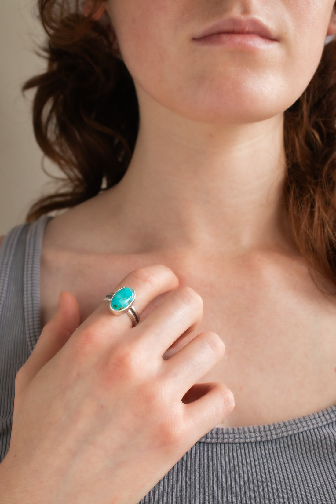 Size 9 | Sonoran Turquoise Oval Ring