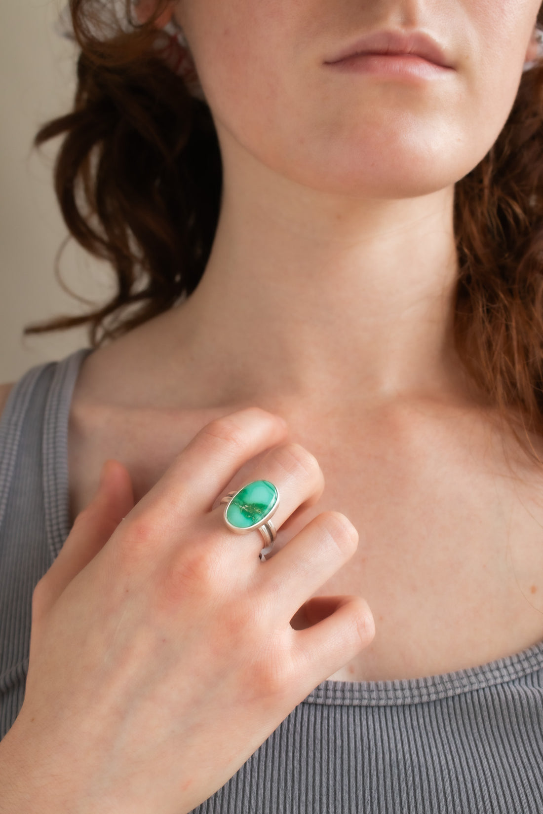 Size 8.5 | Emerald Valley Turquoise Oval Ring